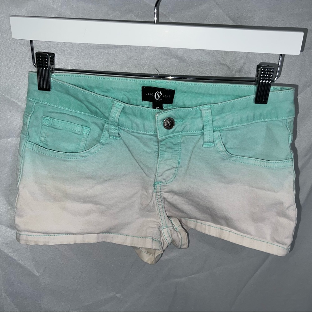 Gradient Jean Shorts